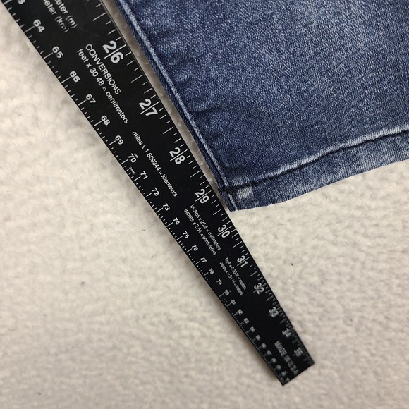Democracy Jeans Womens 6 Blue Ab Solution Skinny Jegging Distress Dark Wash - Picture 5 of 12